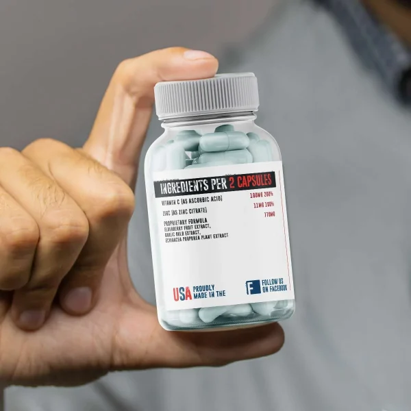 Immune Plus (Elderberry, Garlic, Echinacea, Vitamin C + Zinc)