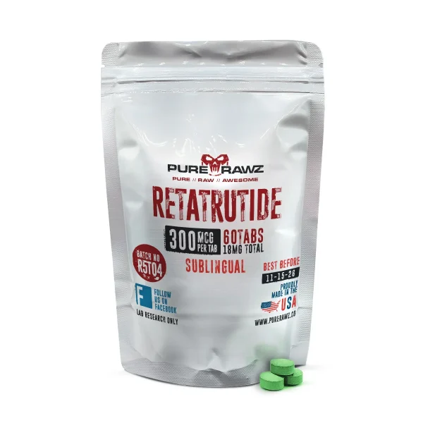 Retatrutide 60tabs 300mcg per tab 18mg Total