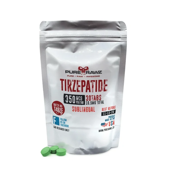 Tirzepatide Sublingual 30tabs 350cmg per Tab 10.5mg Total | Purerawz