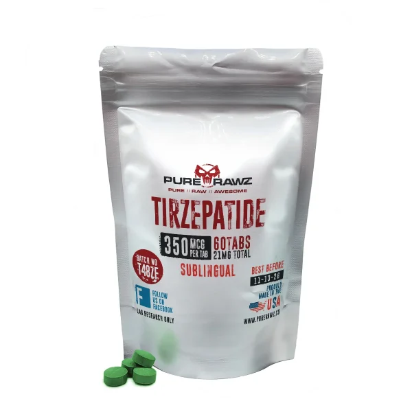 Tirzepatide Sublingual 60tabs 350cmg per Tab 21mg Total | Purerawz